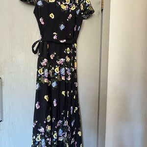 Free People Black Floral Maxi Dress